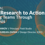 from research to action: leading teams through synthesis